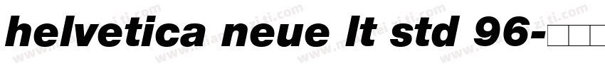 helvetica neue lt std 96字体转换